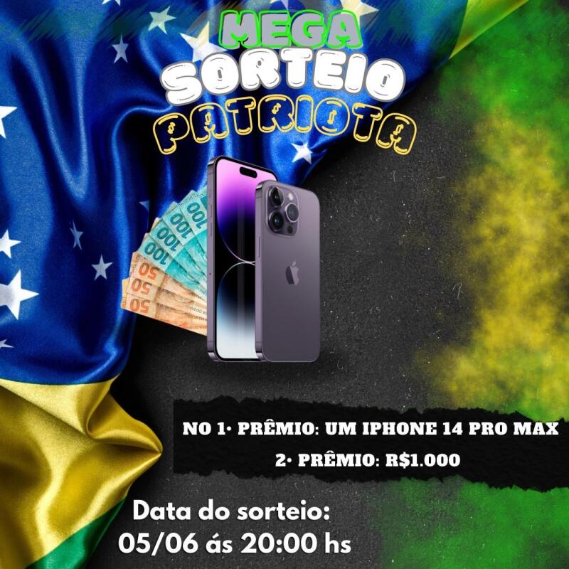 Sorteio BOLSONARISTA/ IPhone 14 Pro Max
