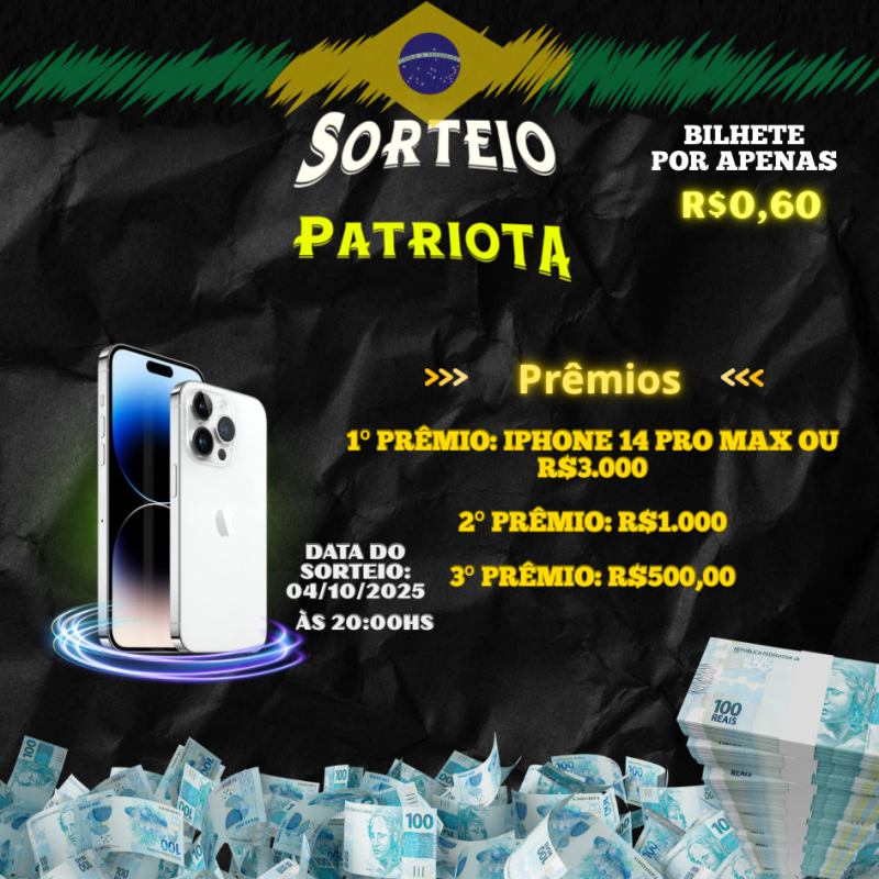 Sorteio patriota 🇧🇷